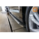 Пороги алюминивые Brilliant Black Турция для Toyota Hilux 2015-2021