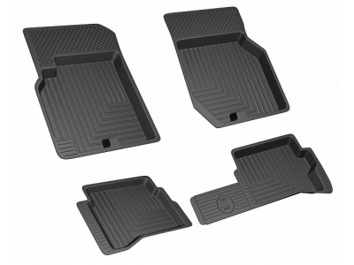 Коврики салона Rezkon резиновые 4 штуки для Nissan Almera Classic 2006-2013