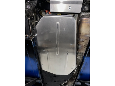 Защита бака (алюминий) 4мм для Toyota Highlander IV 2.5h CVT 2019-н.в. (Китай)