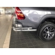 Защита заднего бампера "уголки" d-76+43 для Toyota Hilux VIII Рестайлинг 2020 – н.в.