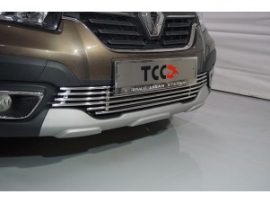 Накладка решетки радиатора нижняя 12 мм для Renault Logan Stepway № RENLOGST18-01