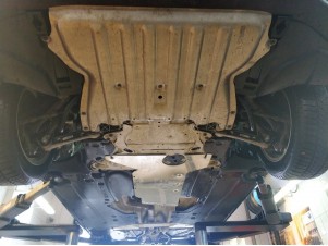 Защита АКПП и РК (алюминий 4 мм) для BMW 5-Series G30 2016-2023 (V - все, 4x4) №34.16ABC