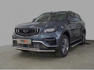 Защита передняя нижняя 42,4 мм для Geely Atlas PRO 1.5L 4WD 2021 – н.в. EXEEDLX22-09